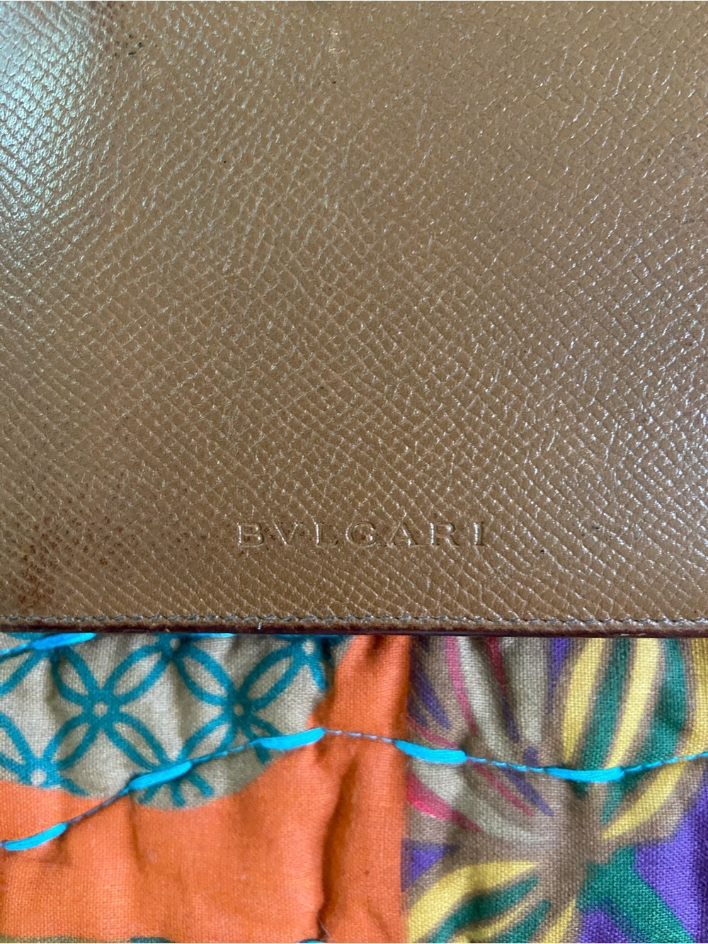 BVLGARI Brown Textured Leather Bi-Fold Wallet (Men’s) - Picture 2 of 8